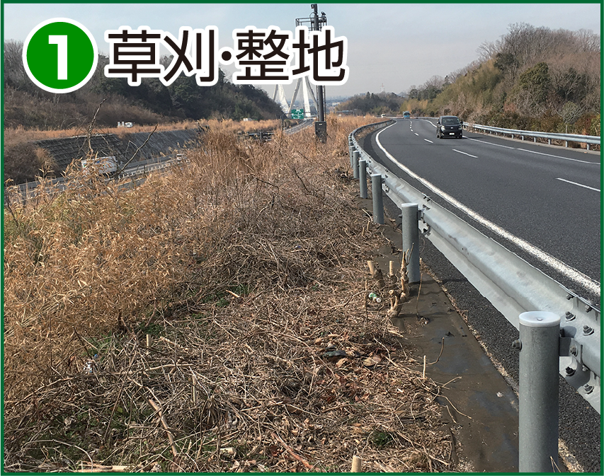 施工方法1 草刈・整地