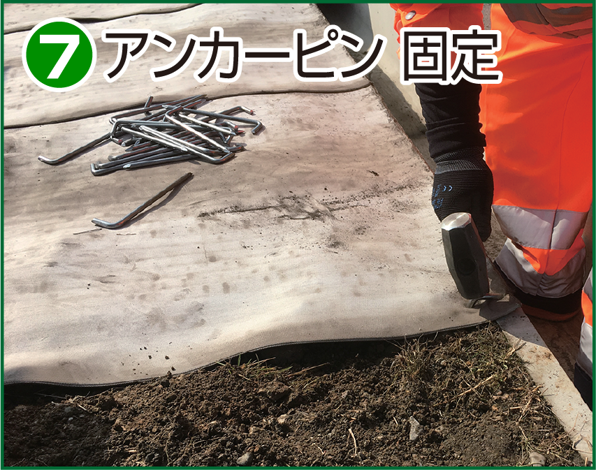 施工方法7 アンカーピン固定