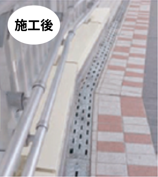 高さ制限のあるデッキ施工後