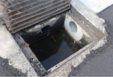 既設集水桝への接続例