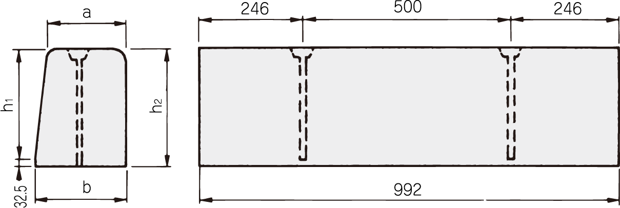 境界ブロック（L）製品図3